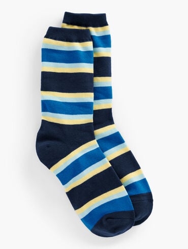 Wide Stripe Trouser Socks
