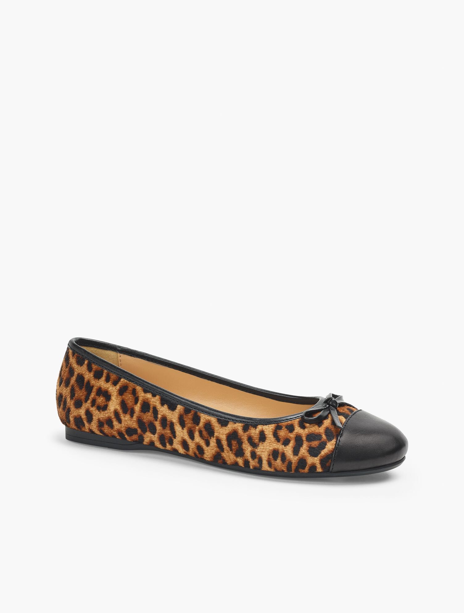 Penelope Cap Toe Ballet Flats - Calf Hair