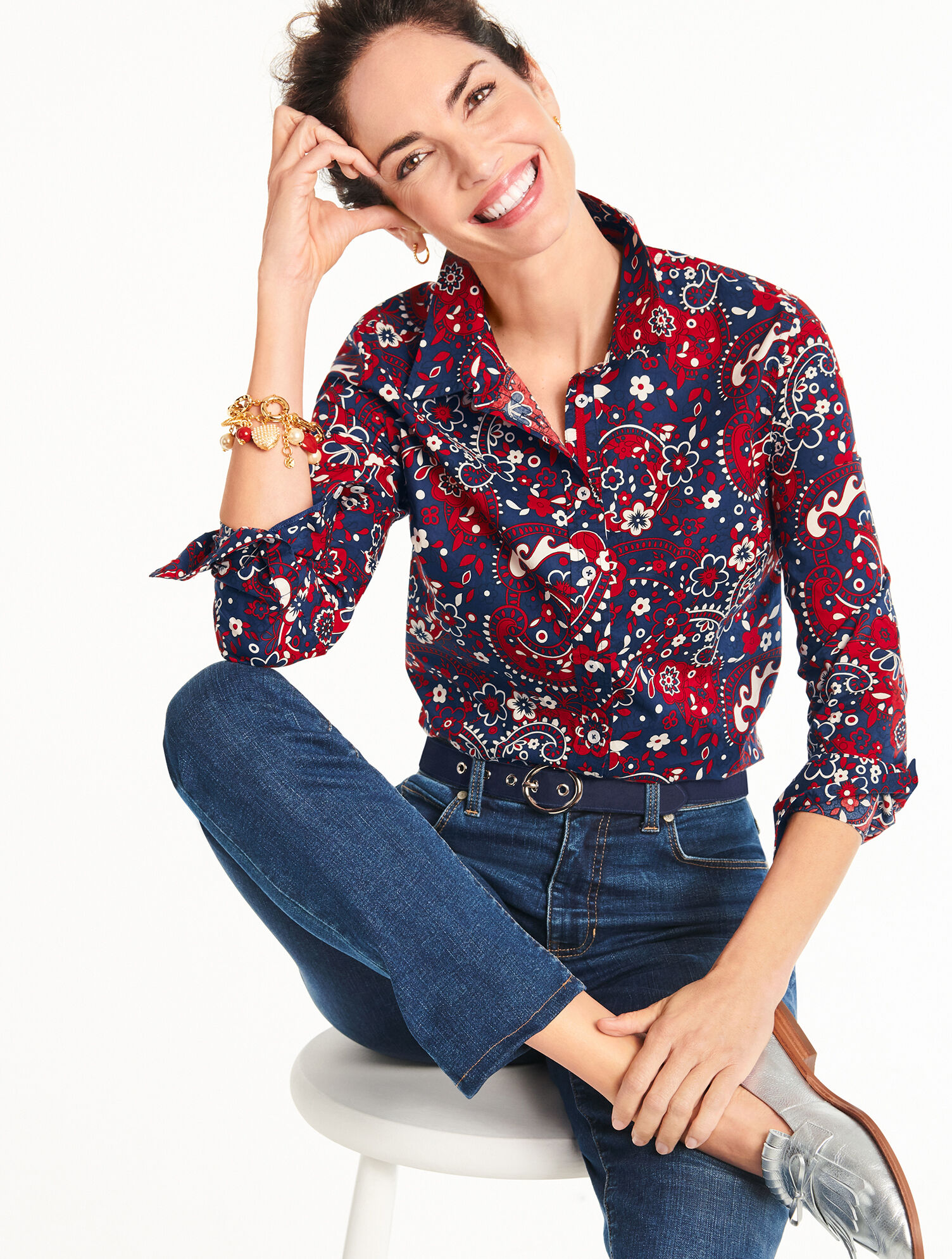 Classic Cotton Shirt - Picnic Paisley