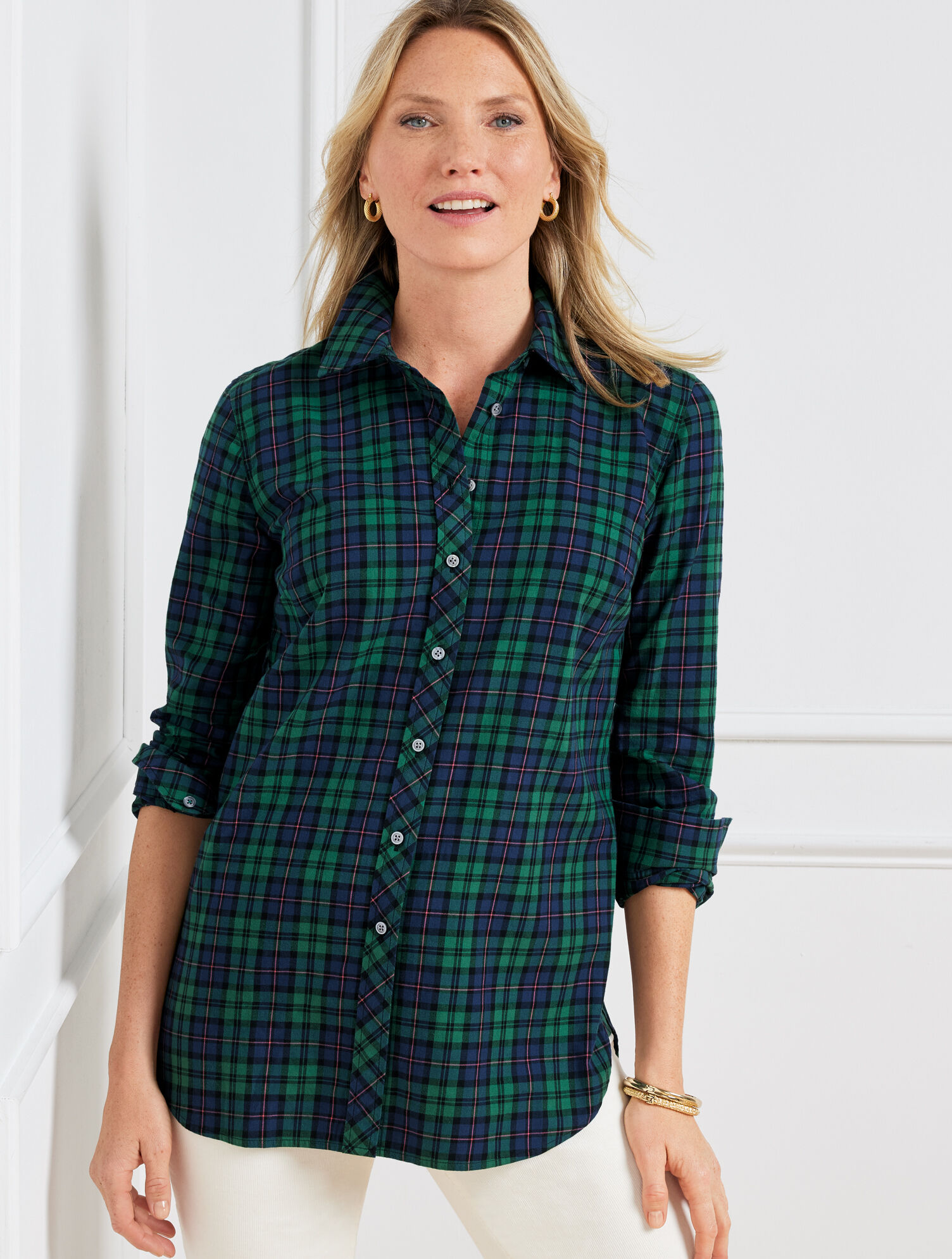 modern plaid shirt