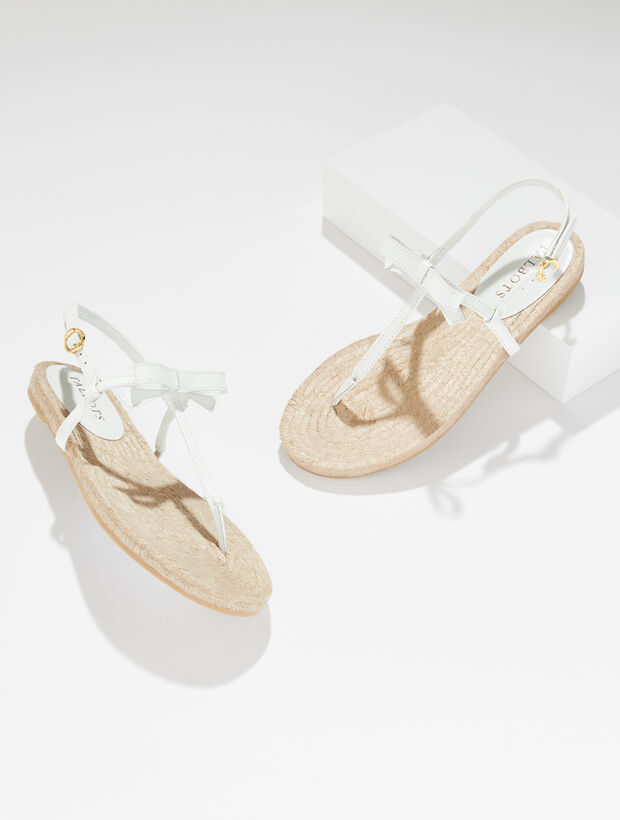 Irina Bow Nappa Espadrille Sandals
