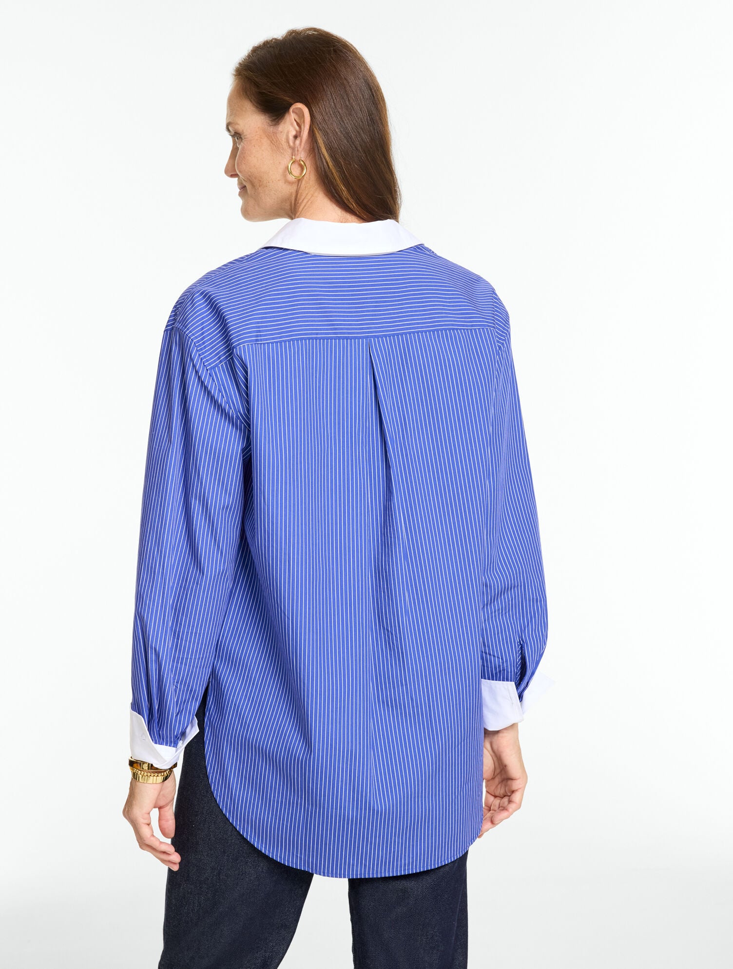 Everyday Relaxed Shirt - Pretty Pinstripe