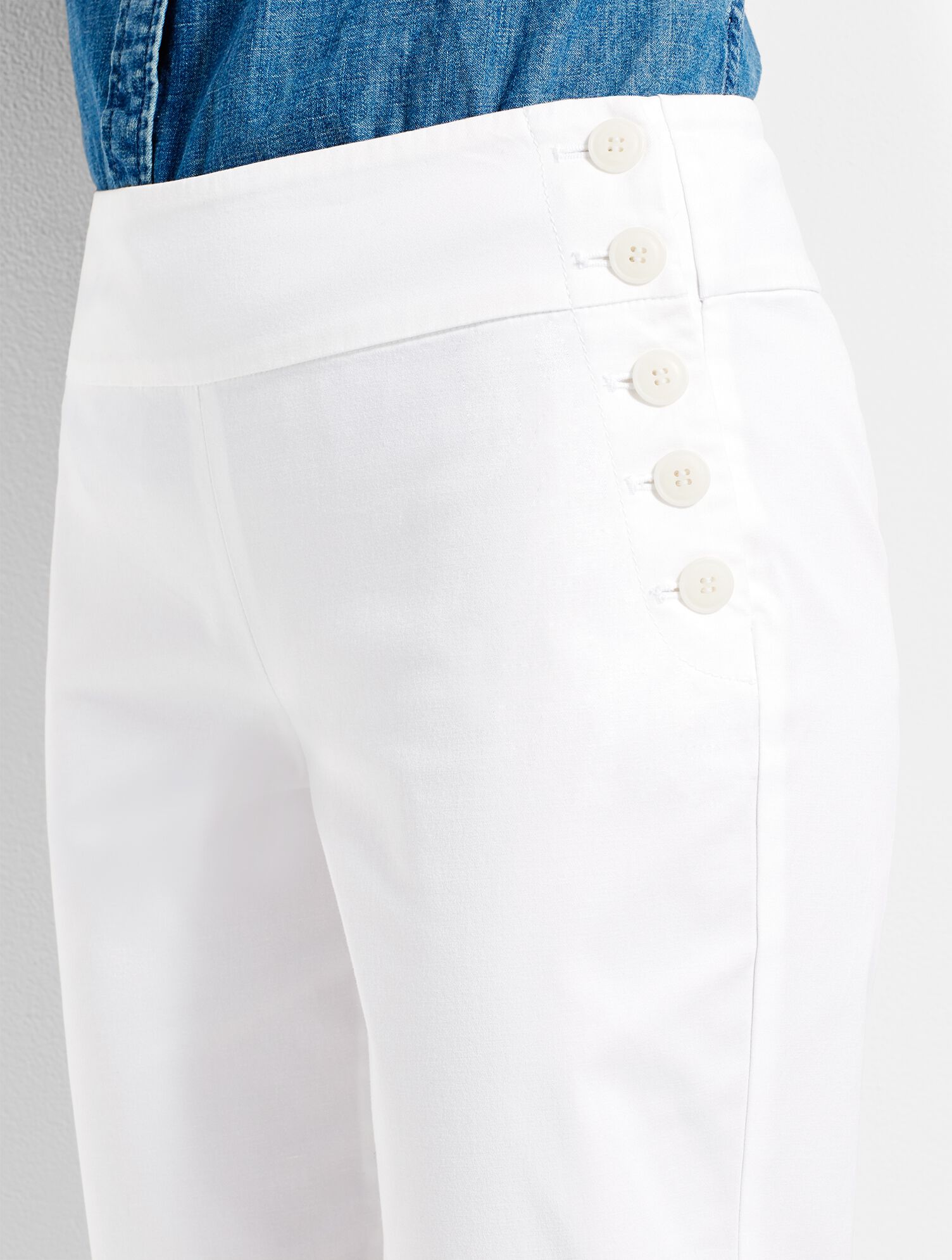 High-Waist Wide-Leg Sailor Pant