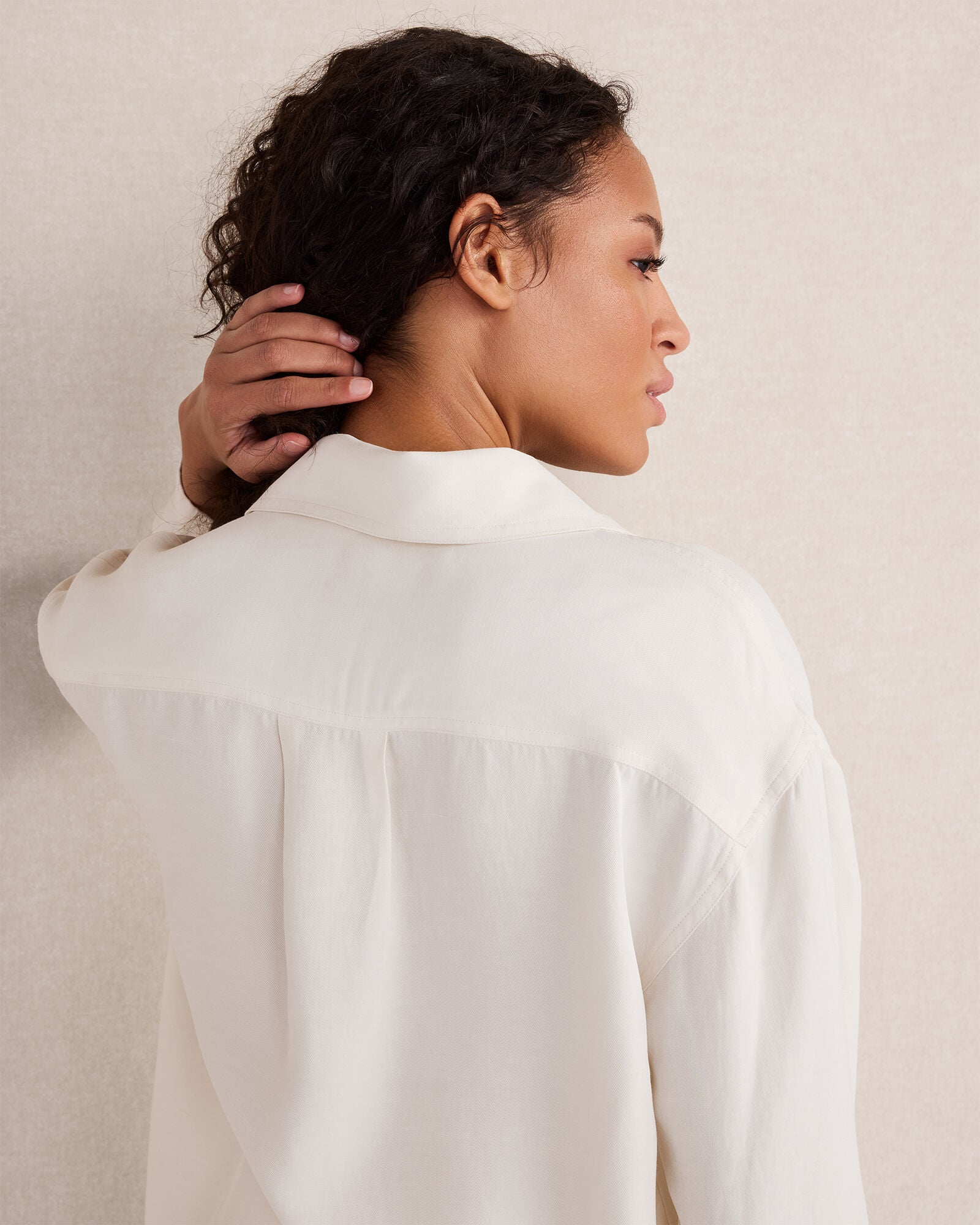 Viscose Linen Boxy Top