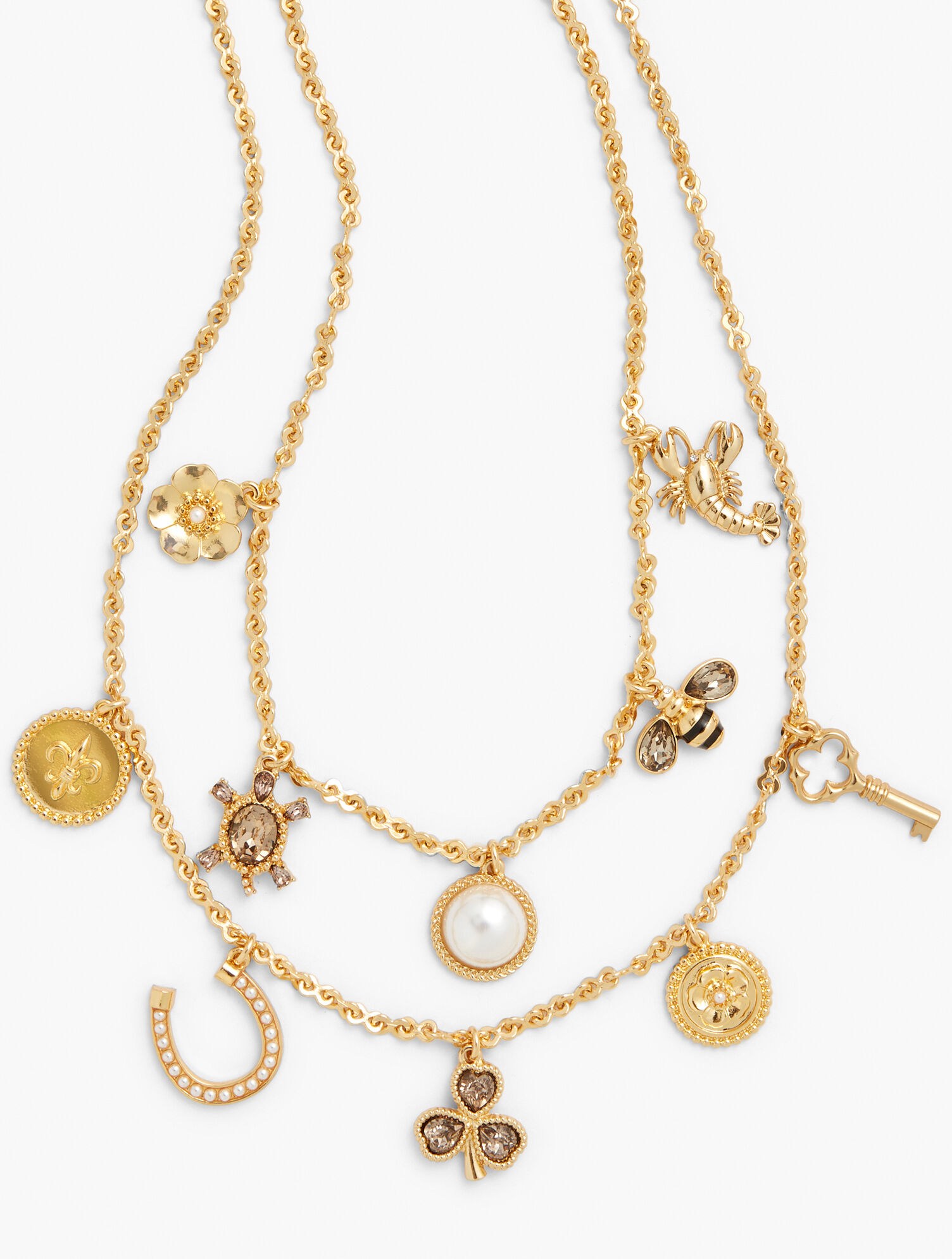 Double-Layer Charm Necklace