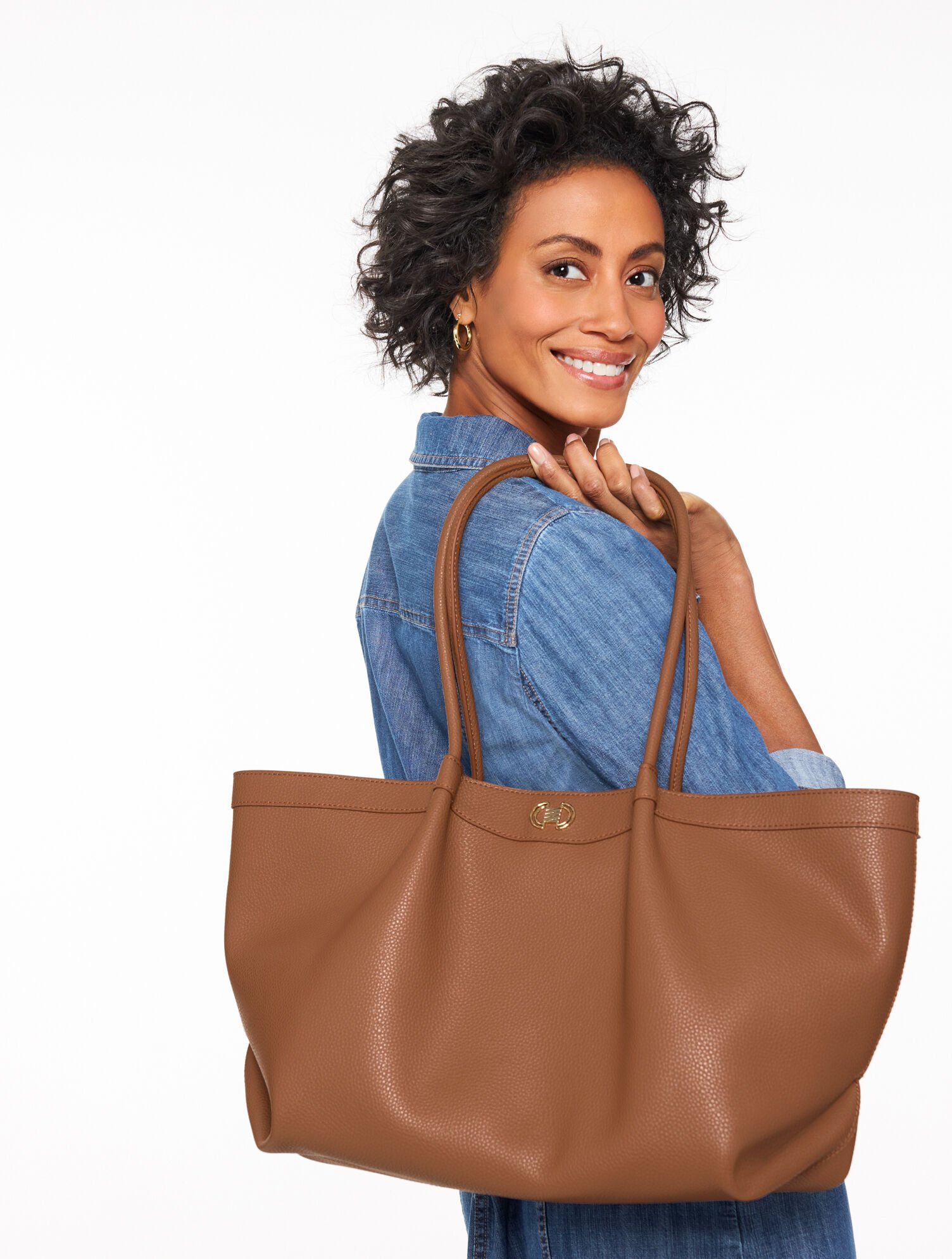 Katharine Pebble Leather Tote