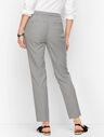 Square Houndstooth Woven Ankle Pants