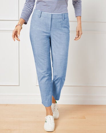 Perfect Crops - Newport Chambray - Curvy Fit