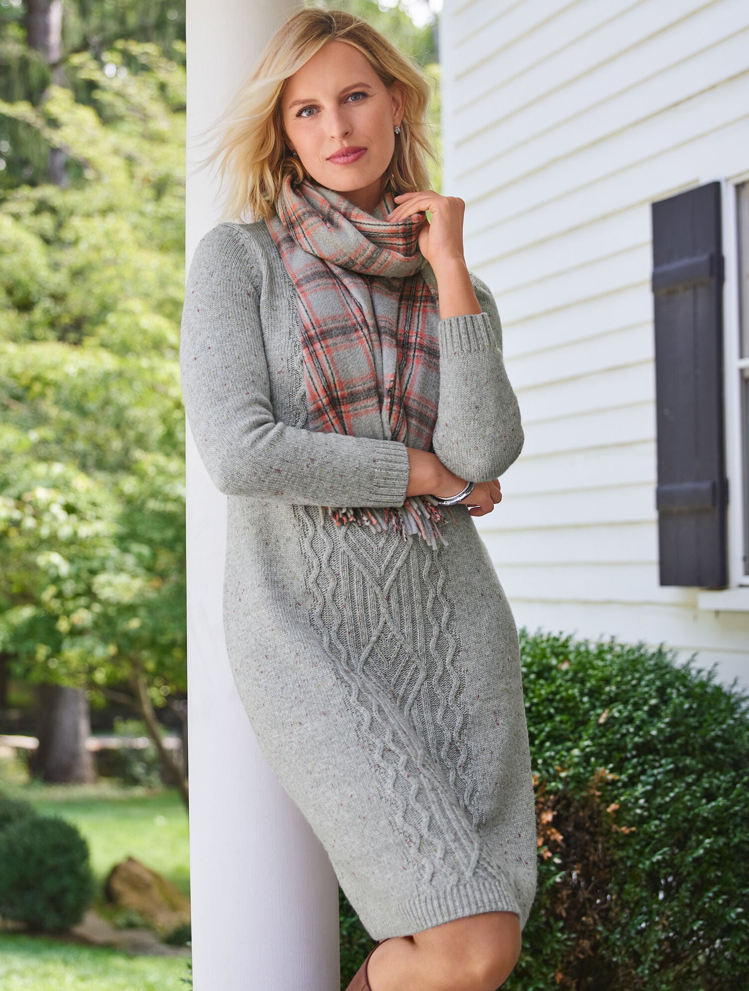 slim fit dress slacks Social Sweater Dress – Hemline Birmingham main image 0