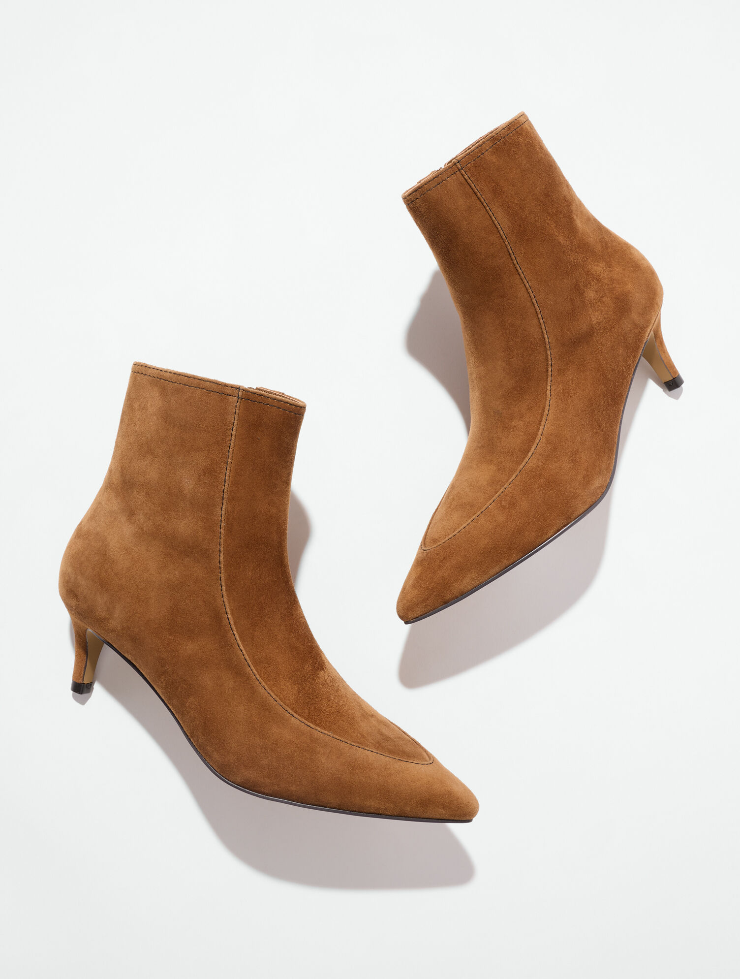 Kait Suede Flare Ankle Boots