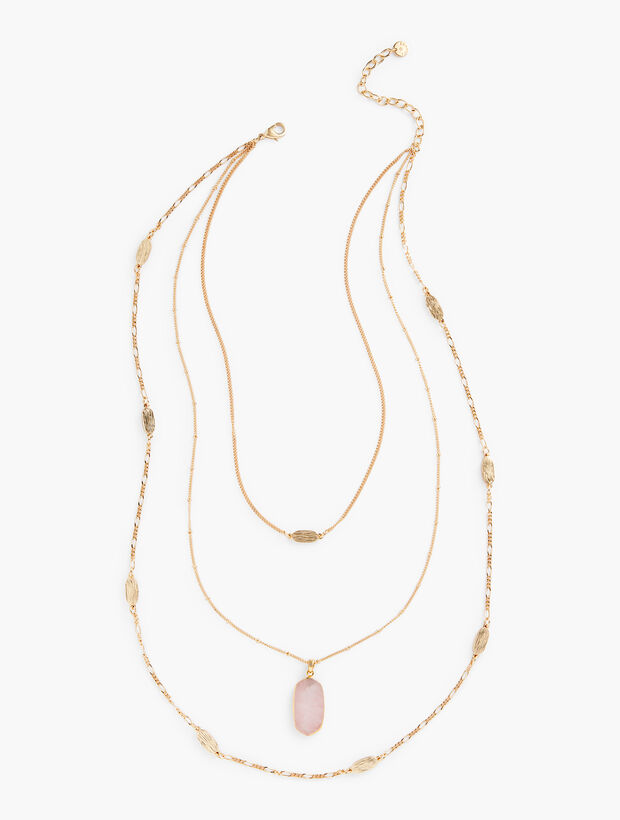 Delicate Triple-Strand Layering Necklace