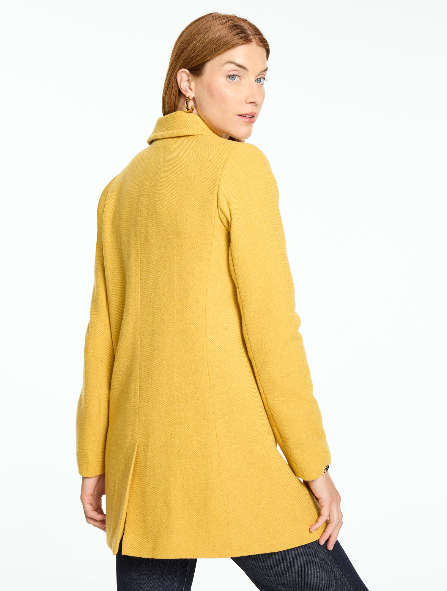 ジャケット・アウター HLT Herringbone Wool-Blend Classic Coat Herringbone Wool Blend Coat | Talbots