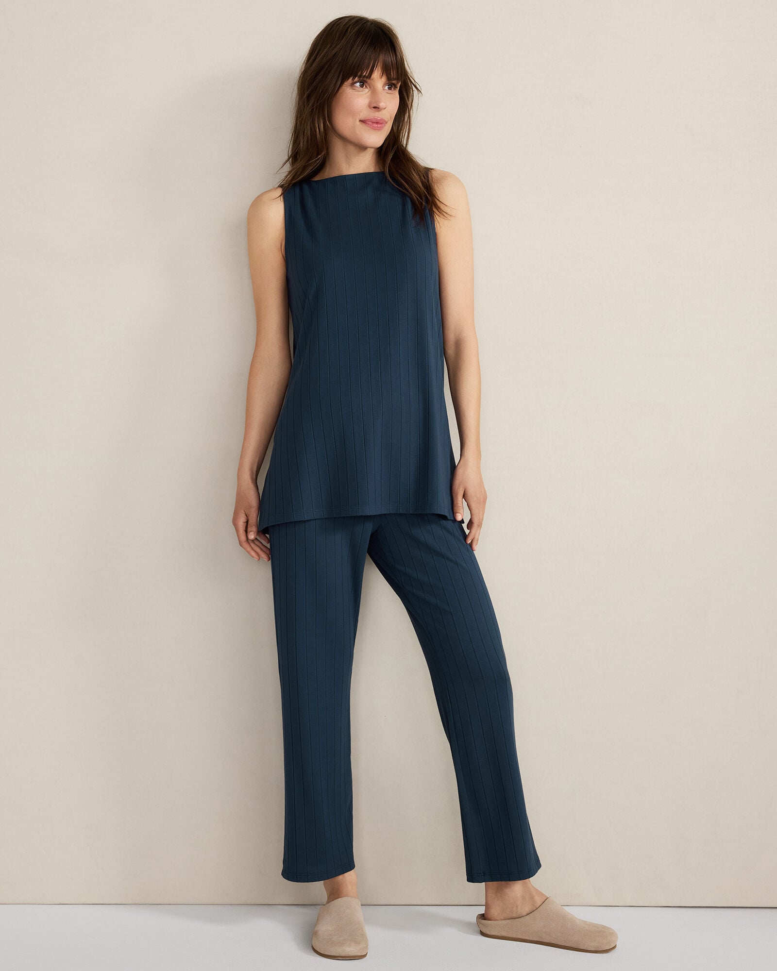 Royal Blue Kick & Flare Pants main image 0