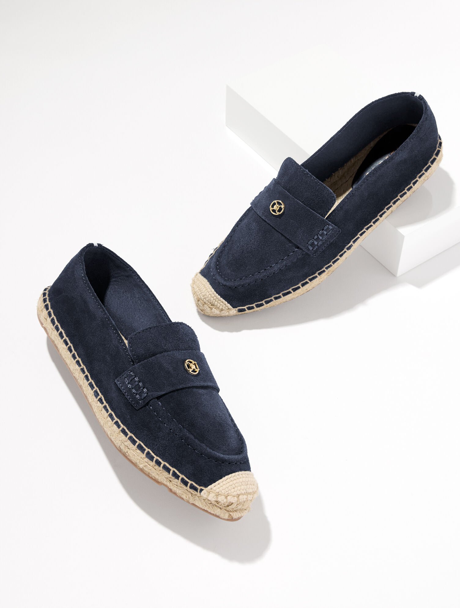 Isla Suede Espadrille Loafers