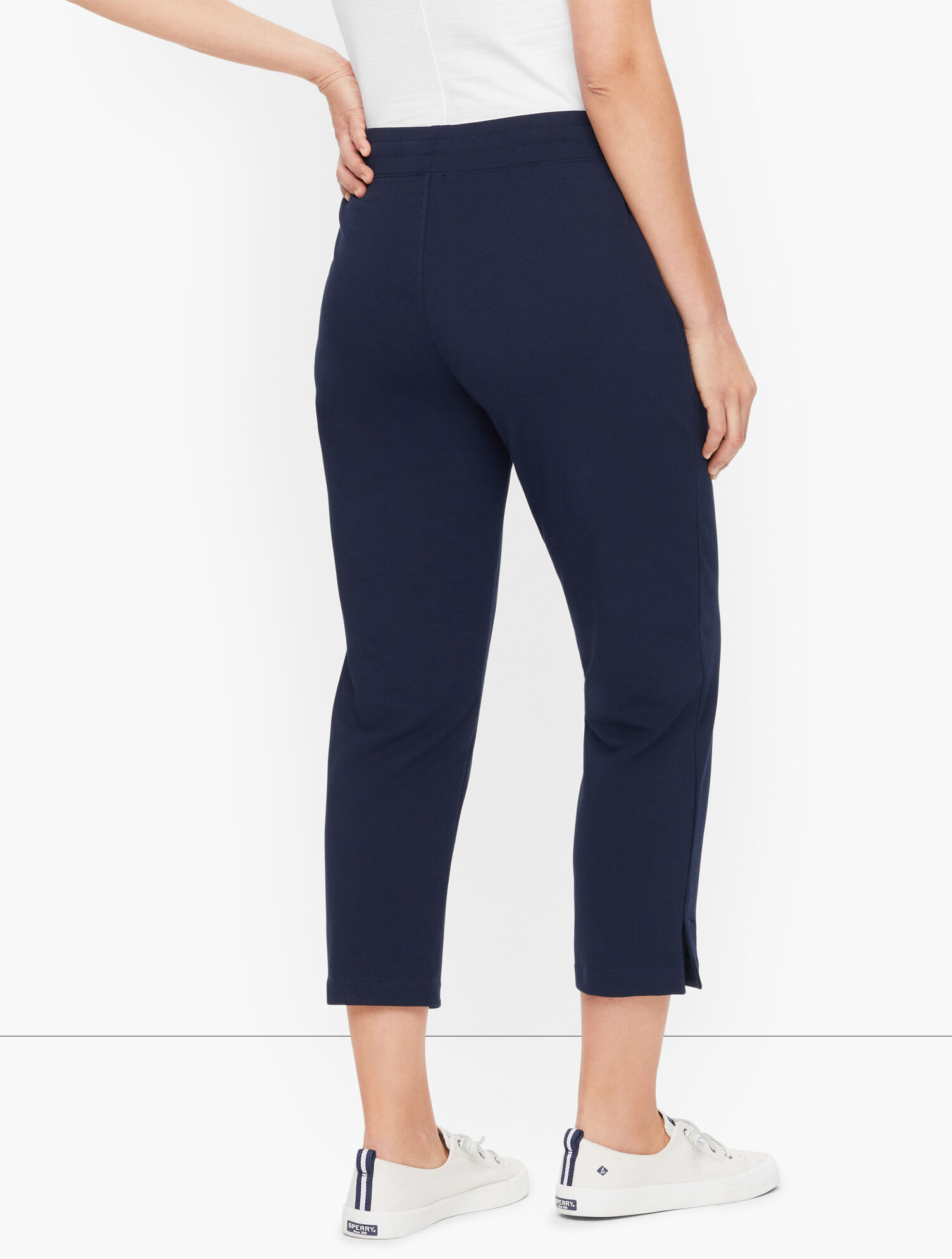 Pima Terry Straight Leg Crops
