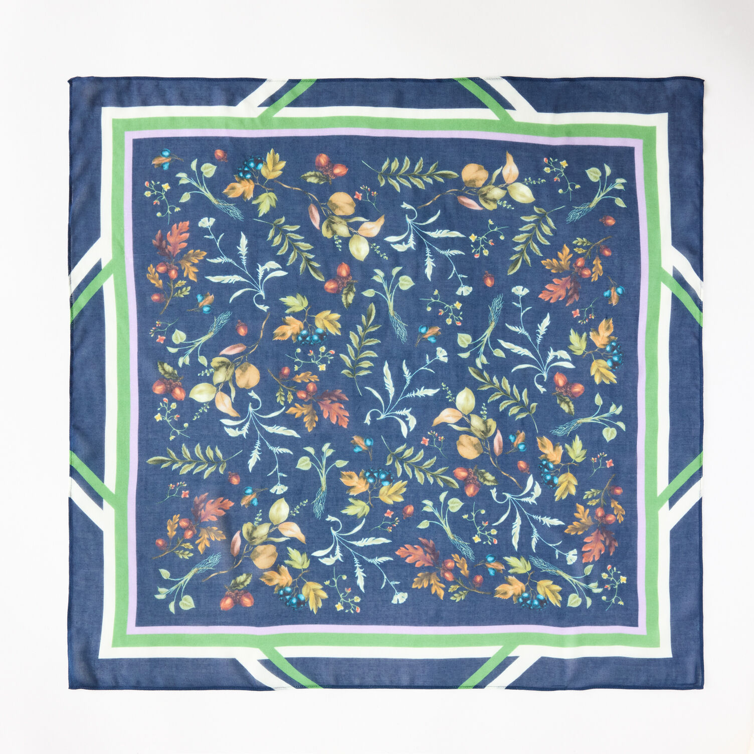 Romantic Foliage Square Scarf