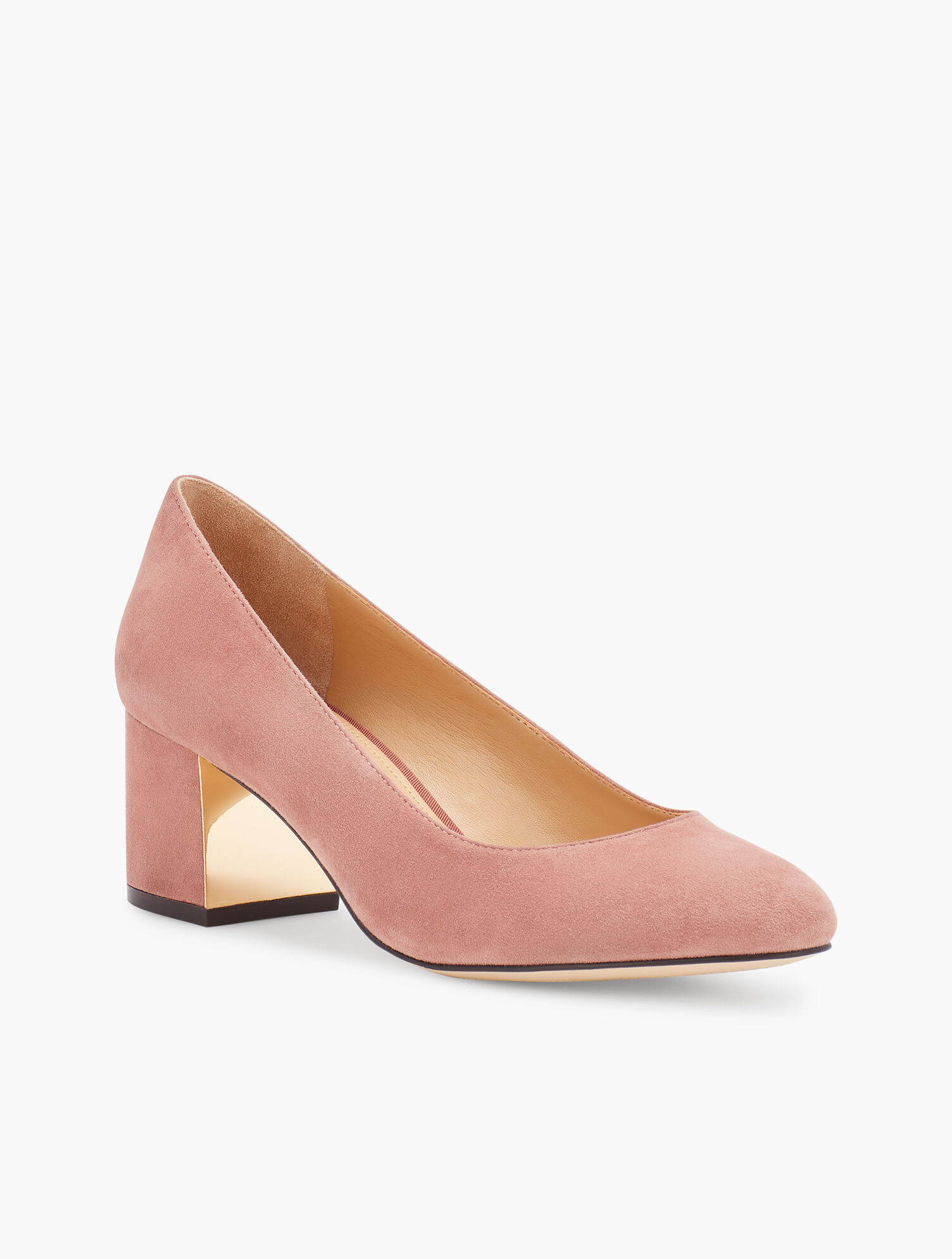Isa Block Heel Pumps - Suede
