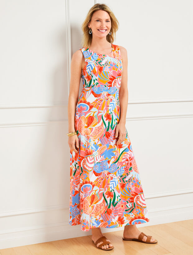 Jersey Maxi Dress - Marvelous Floral | Talbots