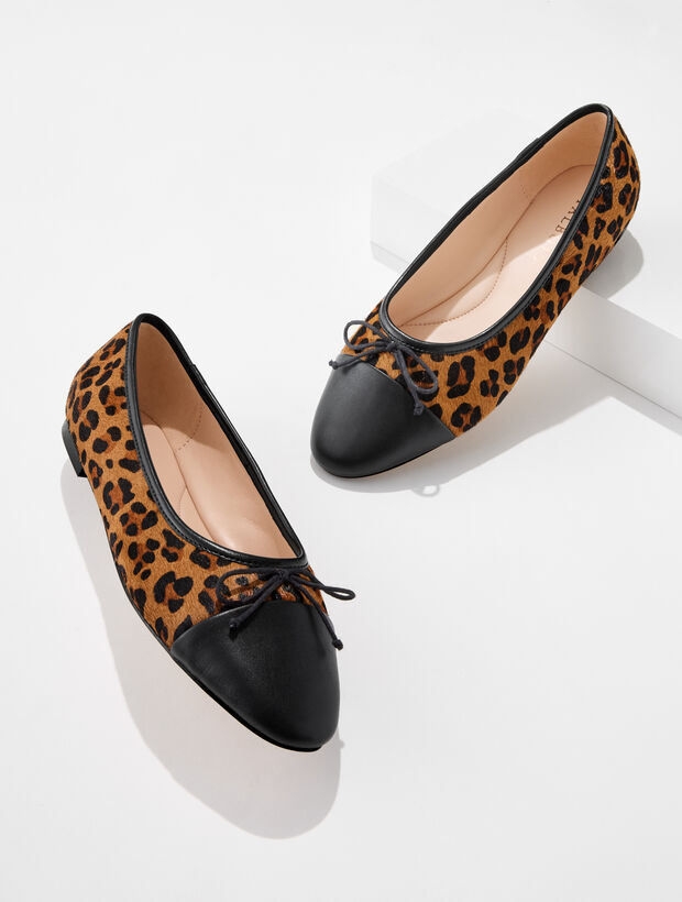 Ansly Ballet Flats - Leopard Calf Hair