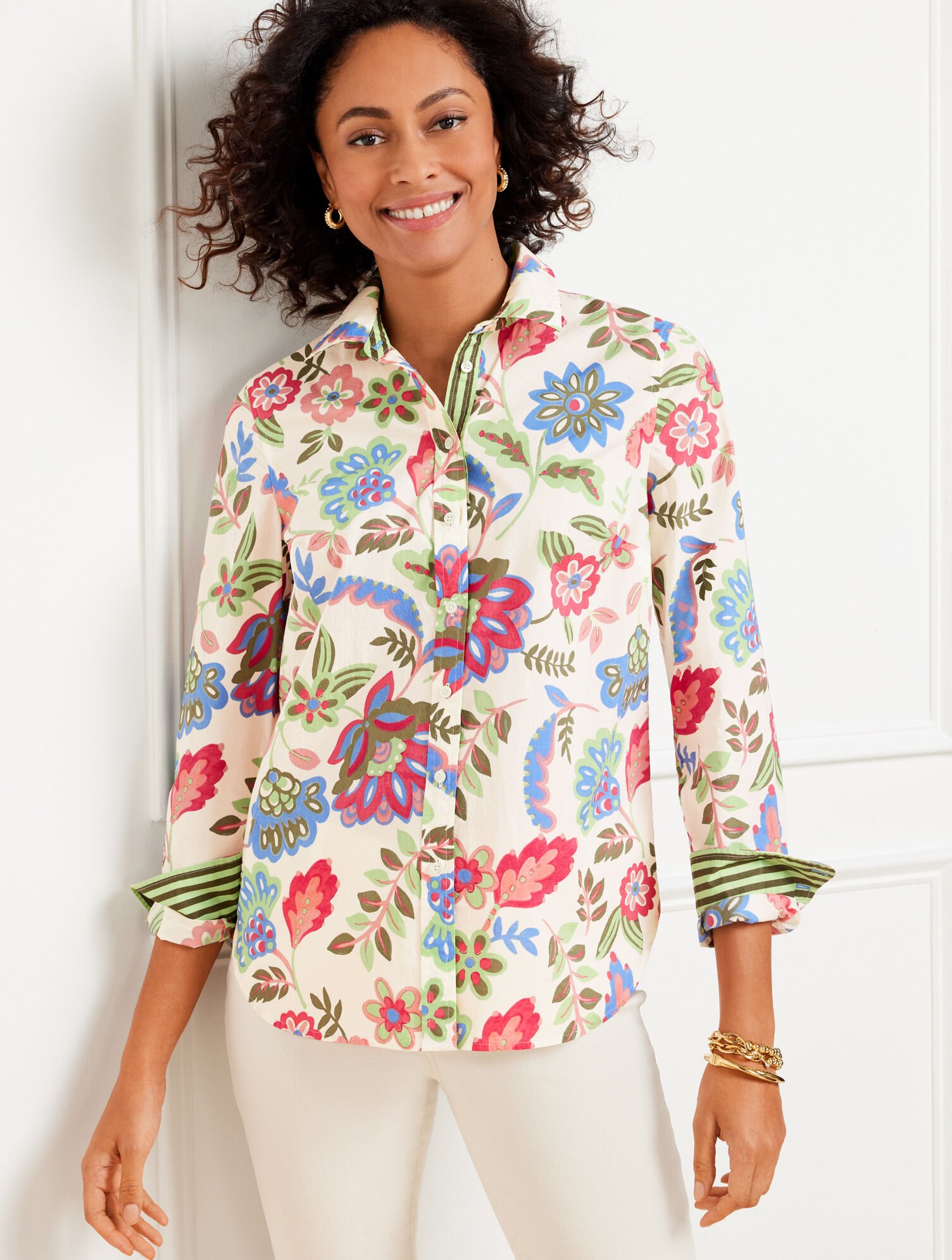 Modern Classic Shirt Darling Floral Talbots