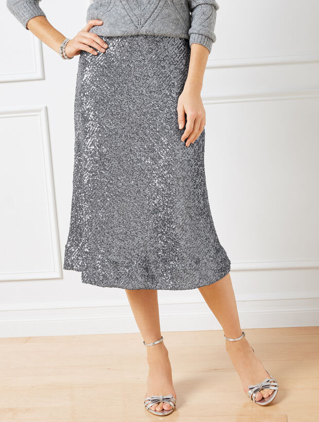 Sequin Midi Skirt