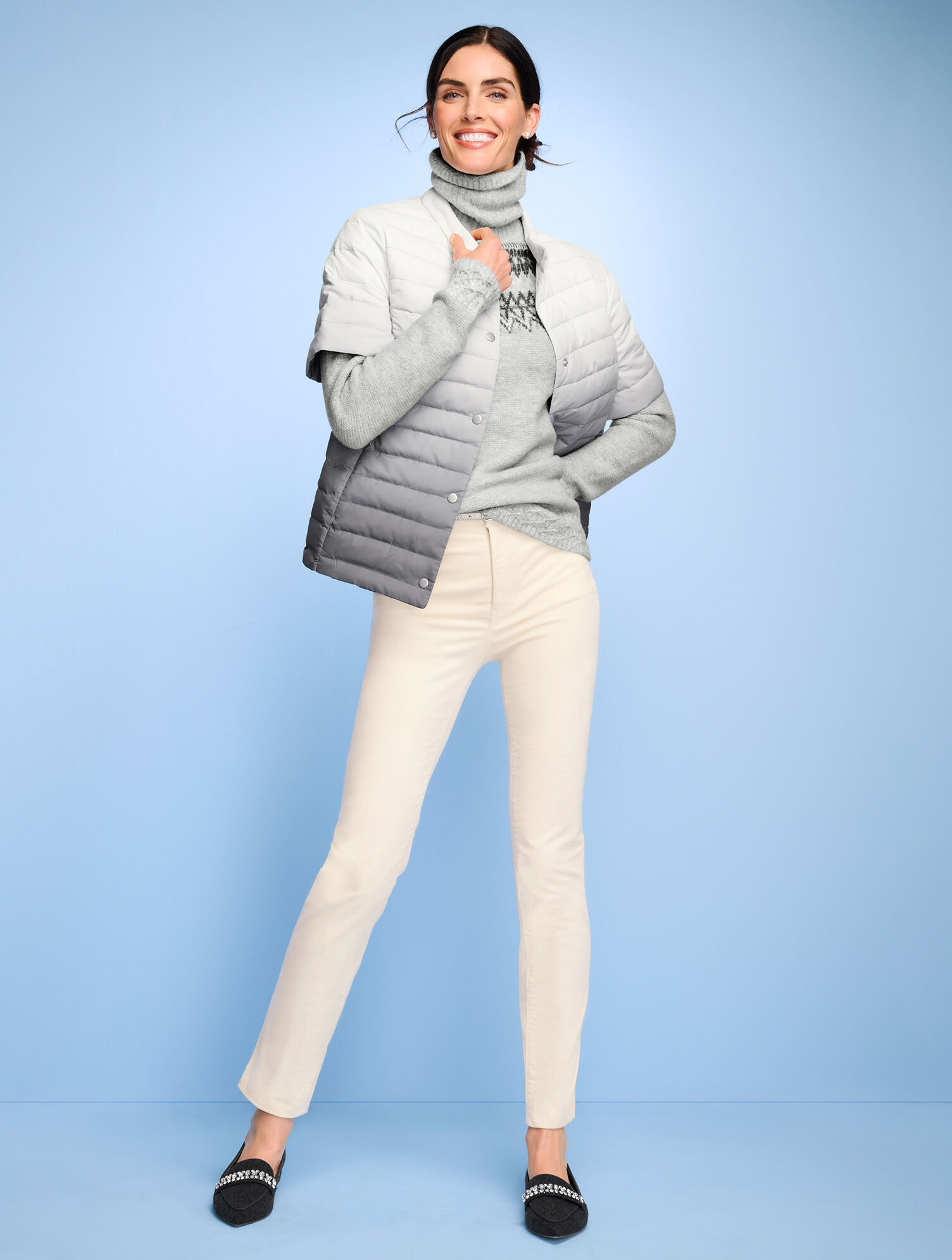 Quilted Down Puffer Jacket - Ombr&eacute;