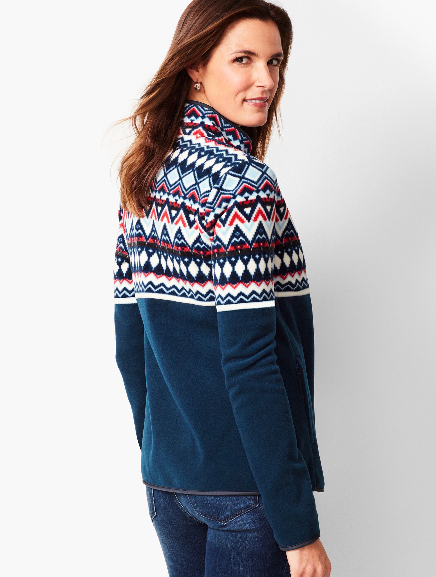 Fair Isle Polar Fleece Jacket