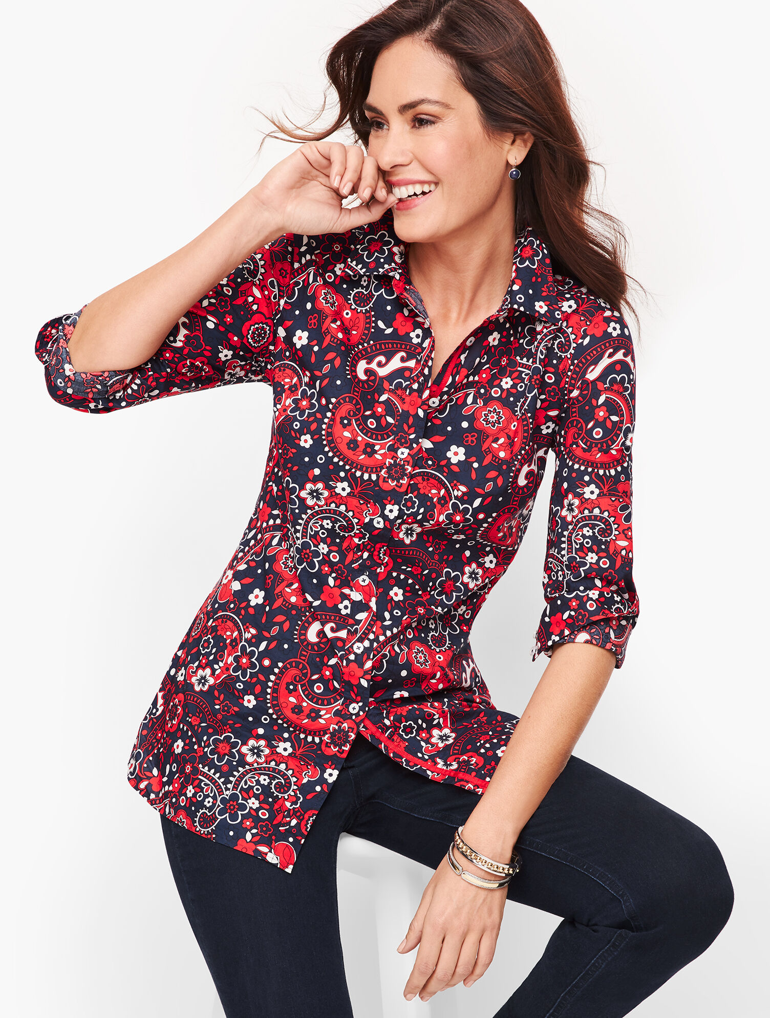 Classic Cotton Shirt - Picnic Paisley