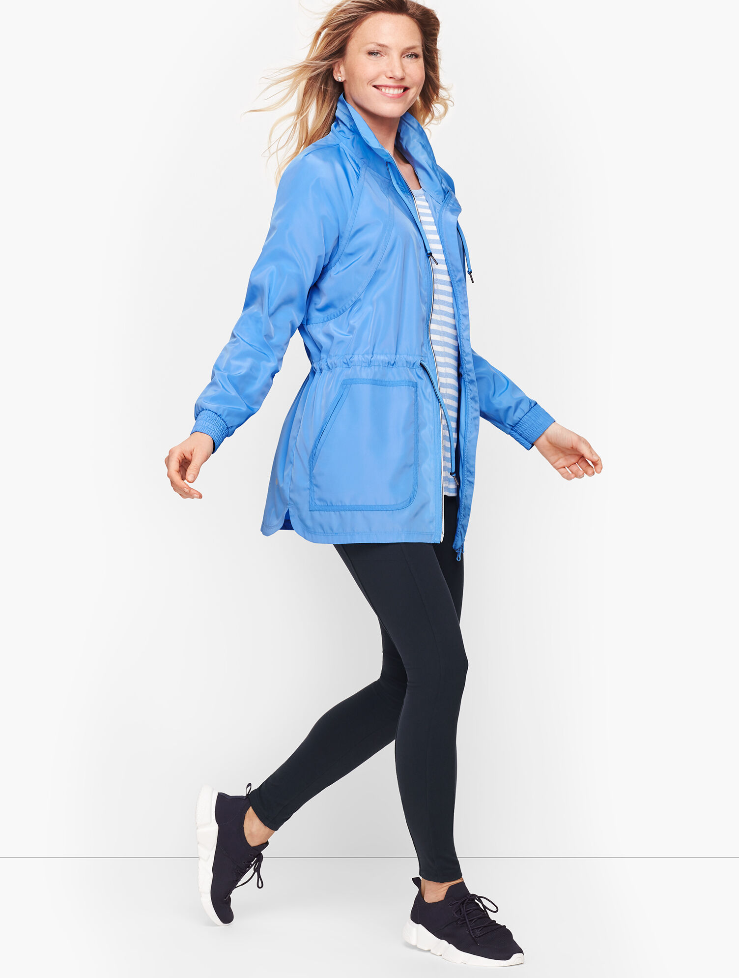 Cinch Waist Water Resistant Jacket | Talbots