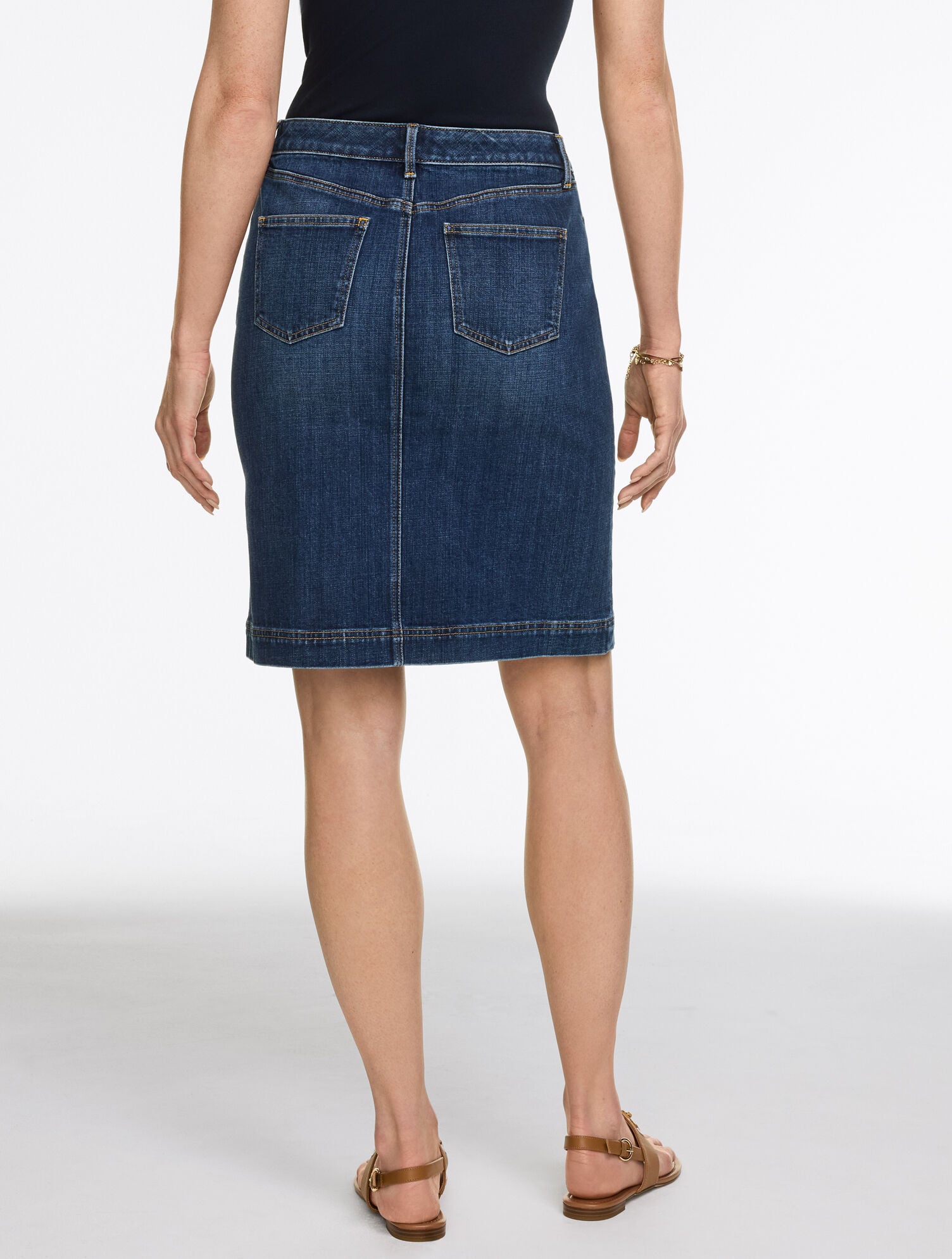 Denim A-Line Skirt - Palm Wash