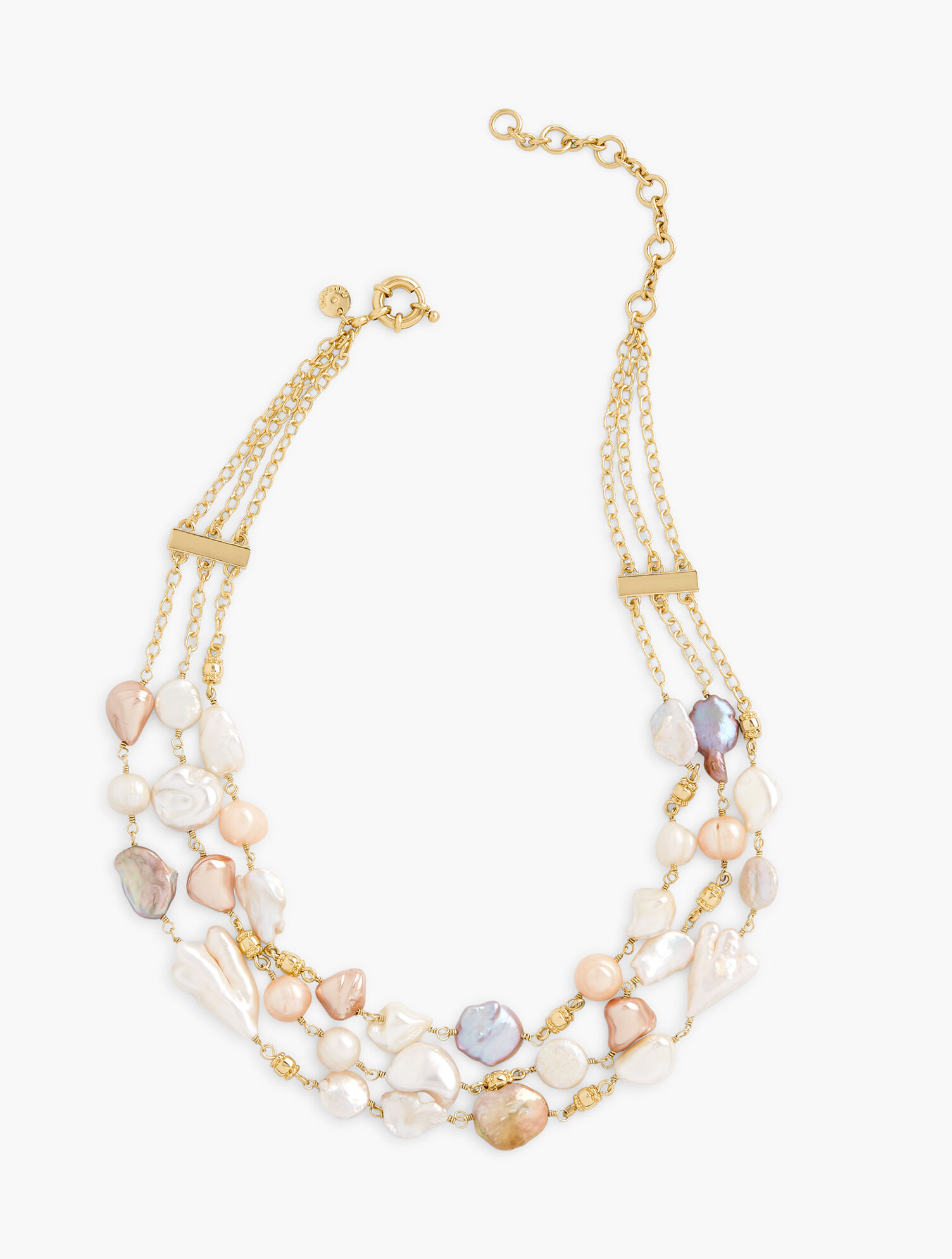 Triple Strand Freshwater Pearl Necklace