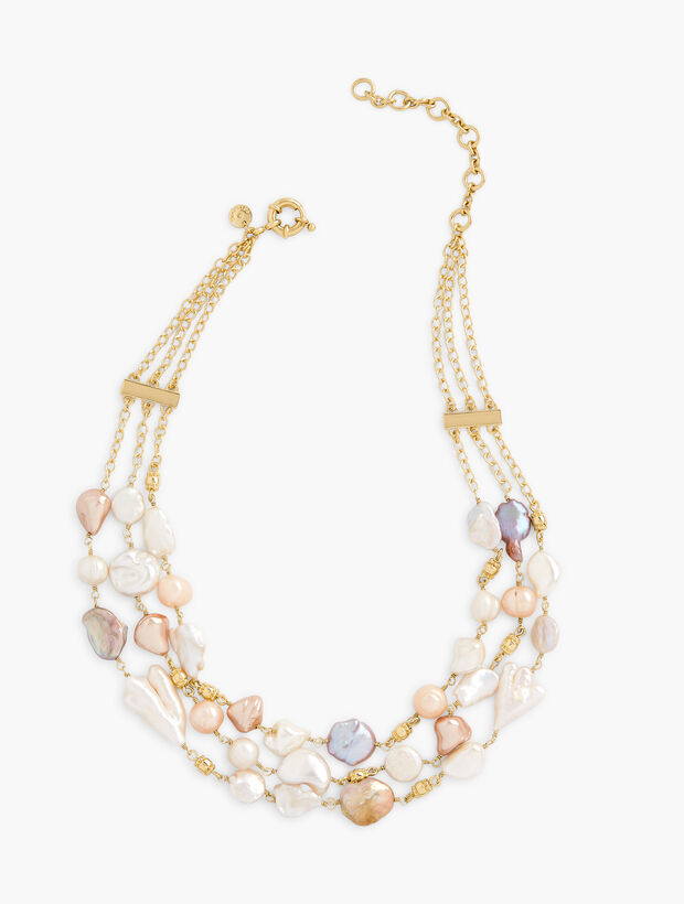 Triple Strand Freshwater Pearl Necklace
