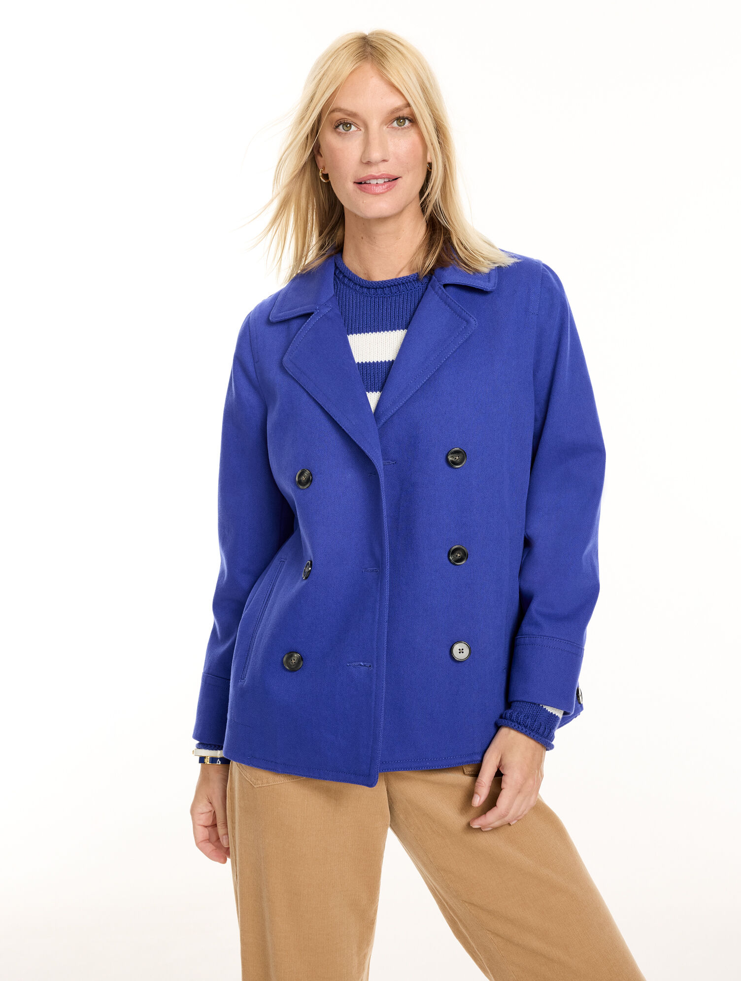 Twill Peacoat