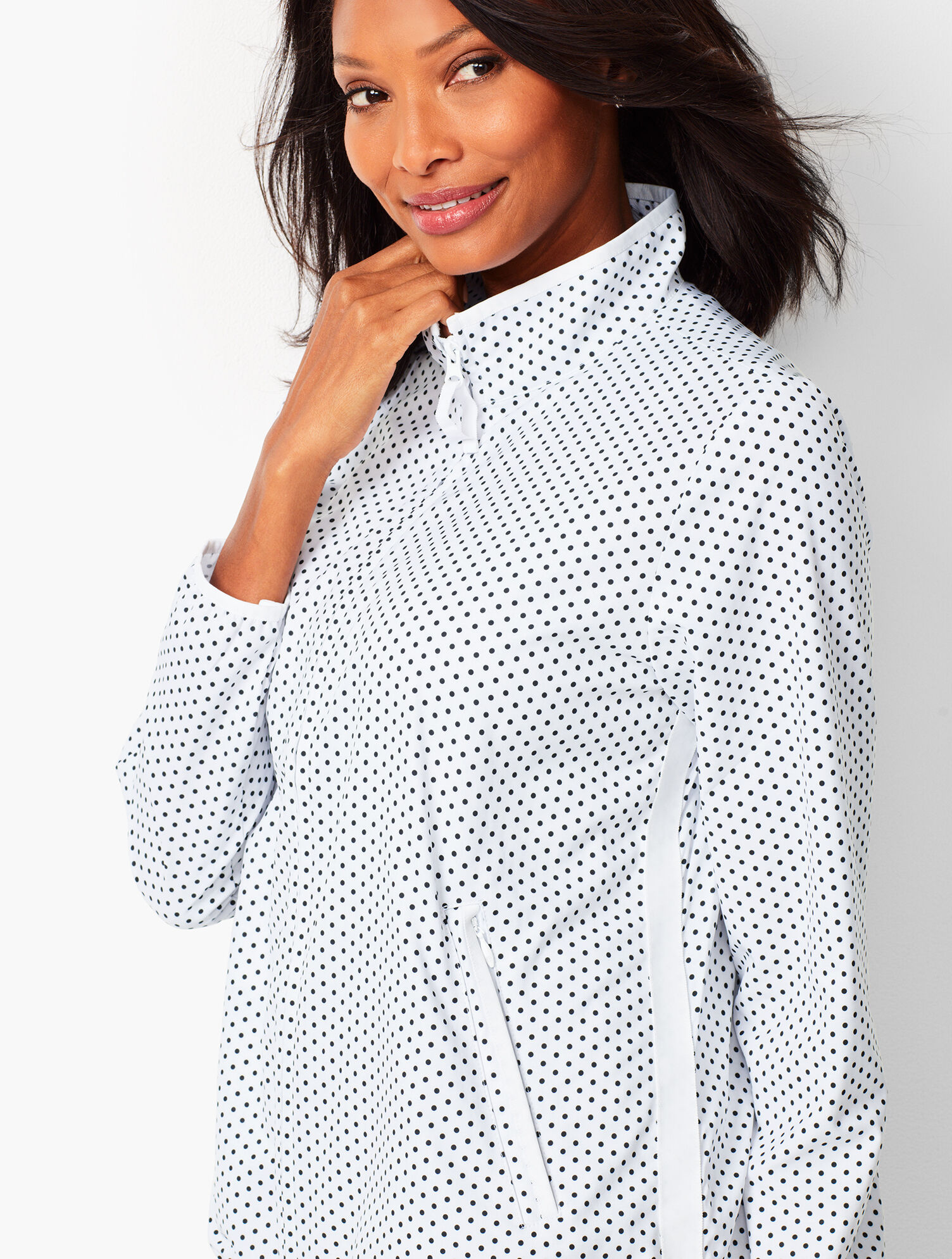 Lightweight Stretch Dot Woven Jacket