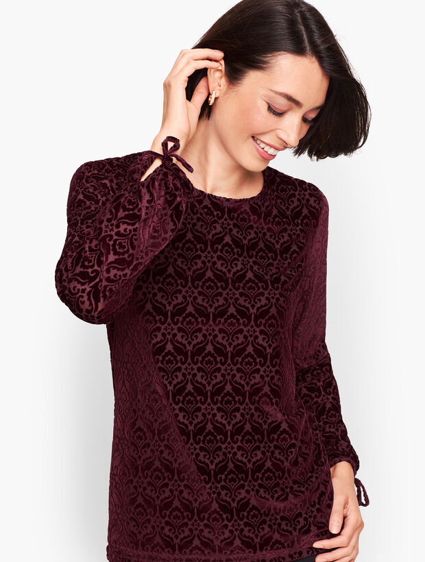 Burnout Velvet Top