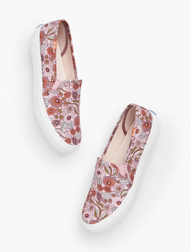Keds&reg; Double Decker Slip-On Sneakers - Groovy Floral