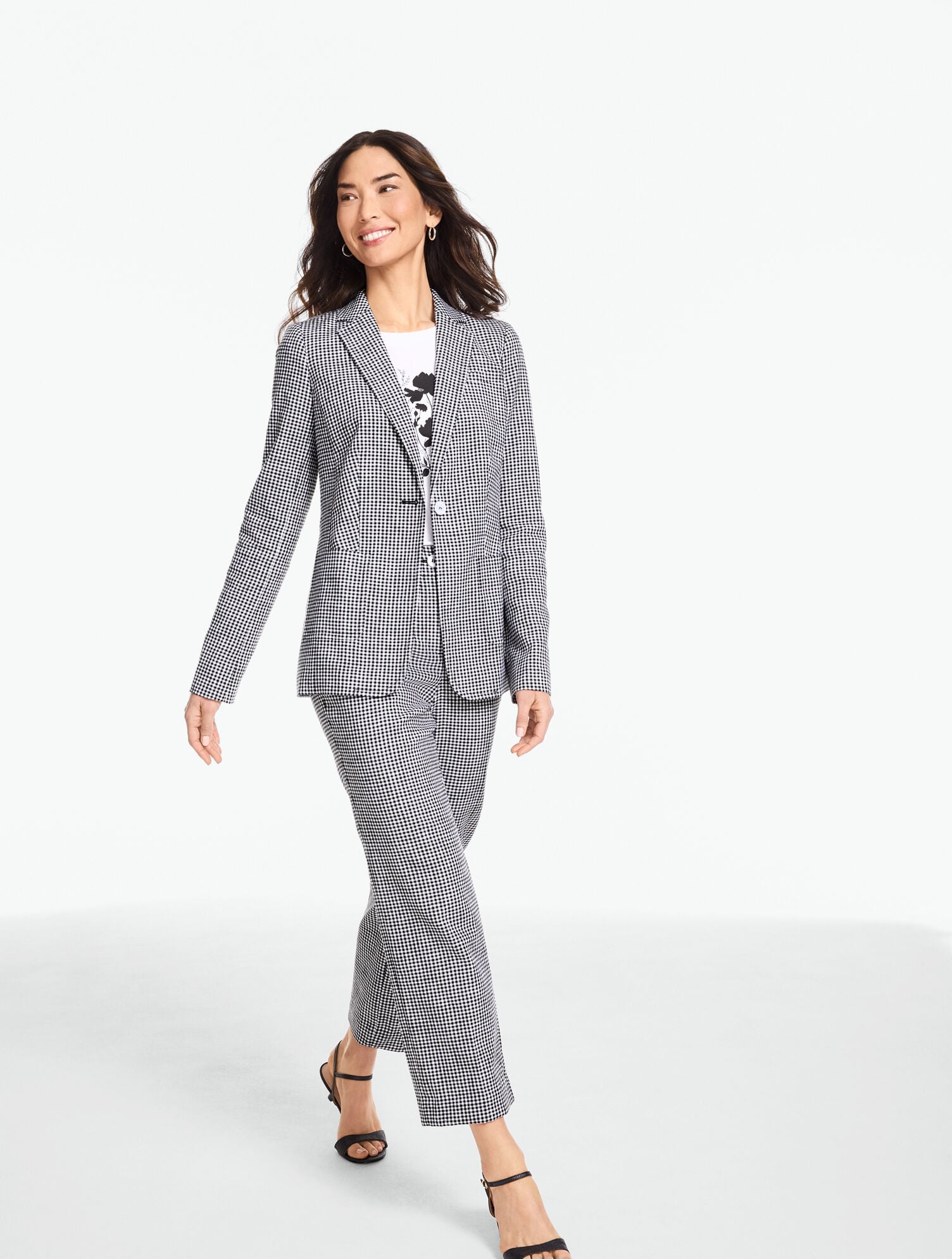 Beach Gingham Linen Blazer