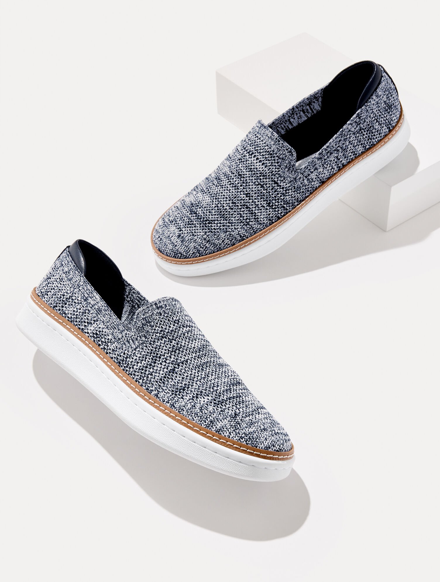 Brittany Knit Slip-On Sneakers - Marled