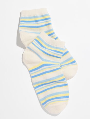 Joleen Stripe Crew Socks
