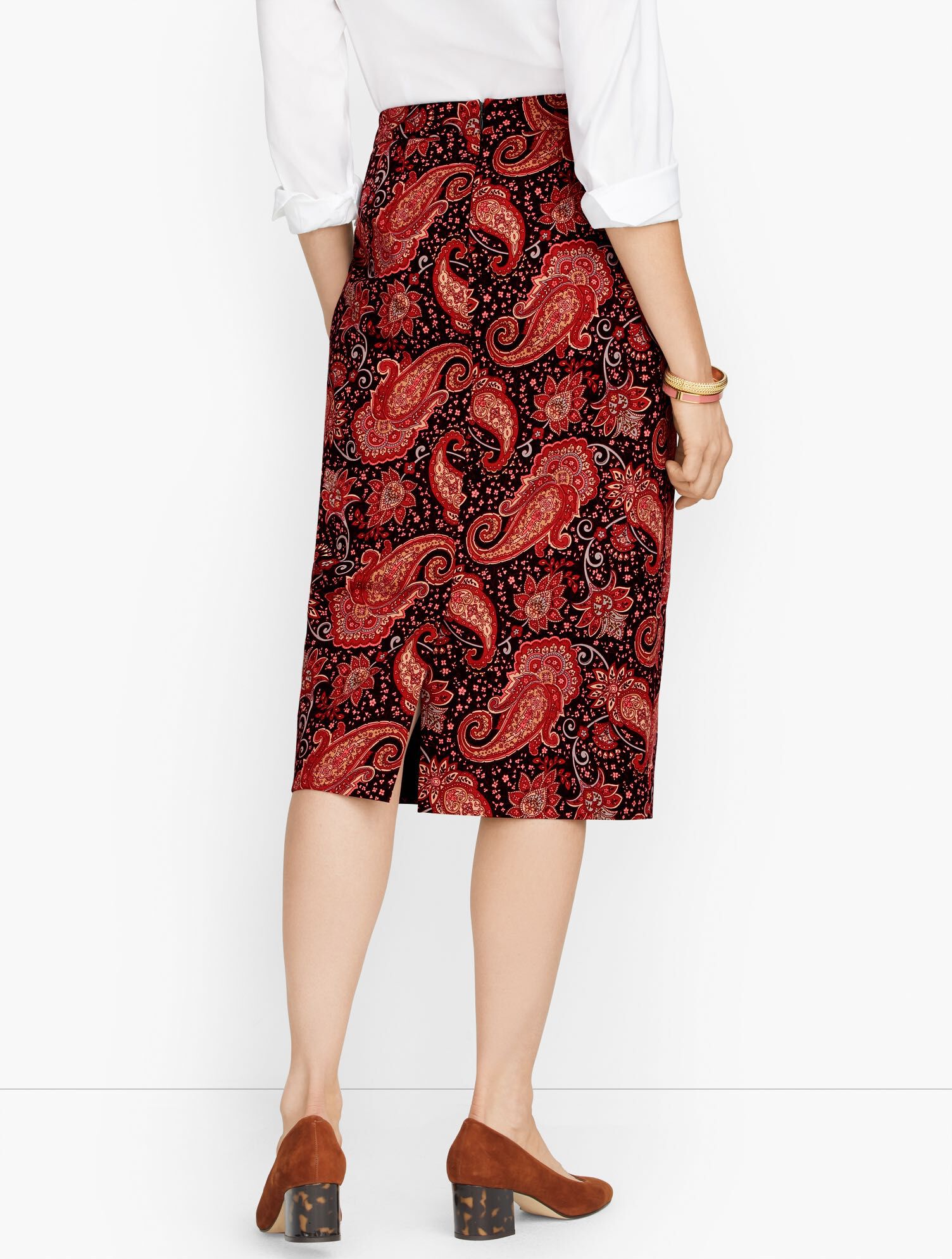 Paisley Pencil Skirt