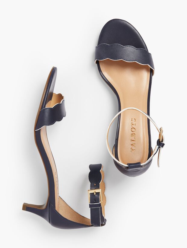 Pila Kitten-Heel Sandals - Vachetta Leather