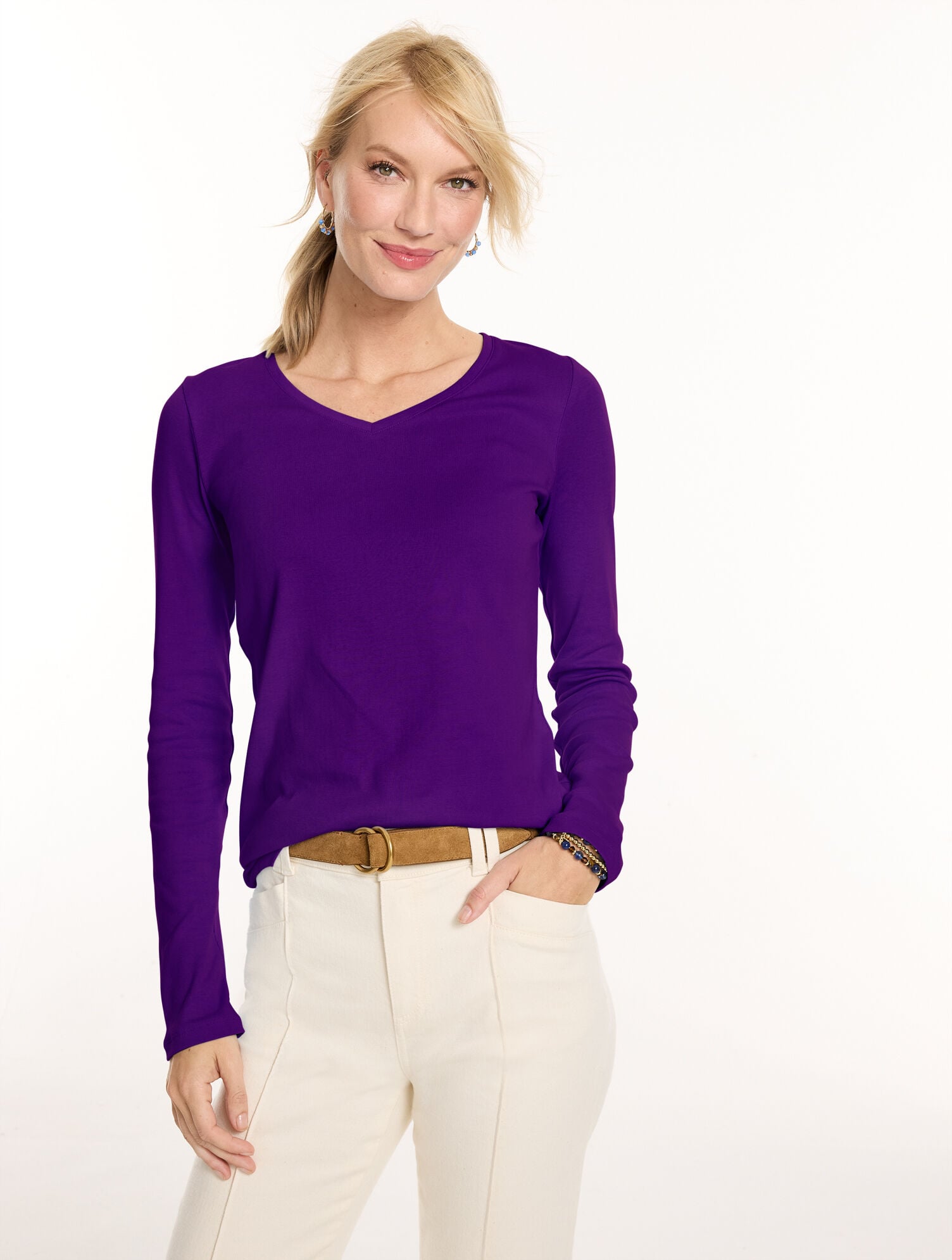 Pima V-Neck Tee