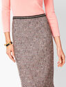 Ombre Tweed Pencil Skirt