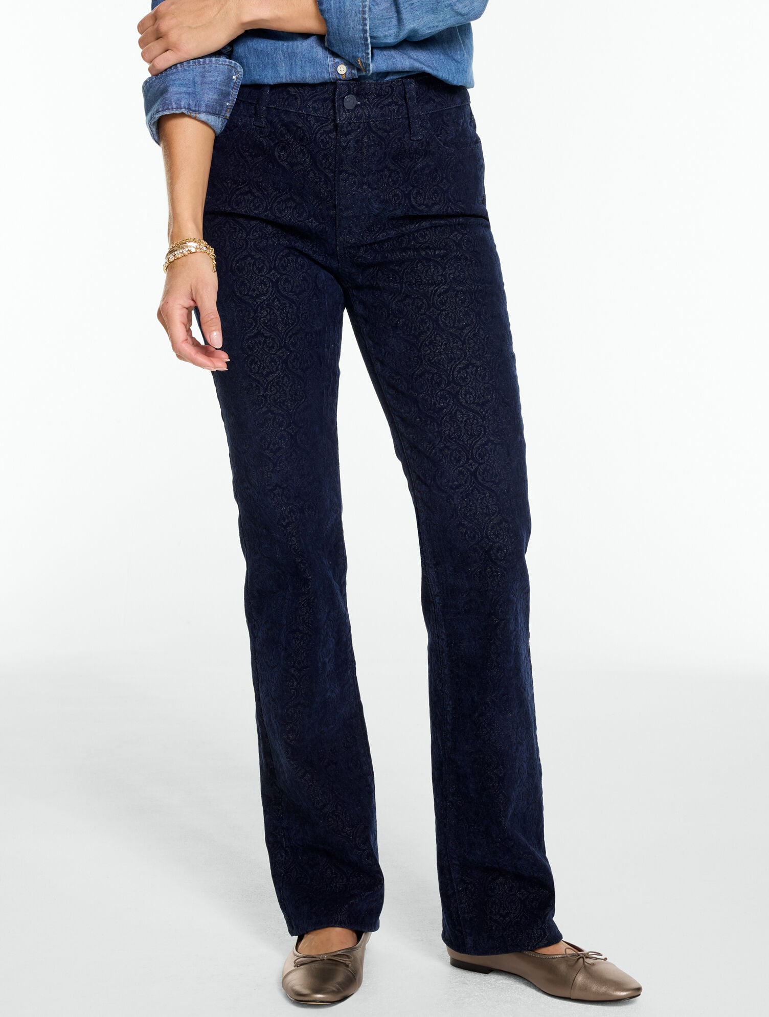 Barely Boot Jeans - Scroll Medallion