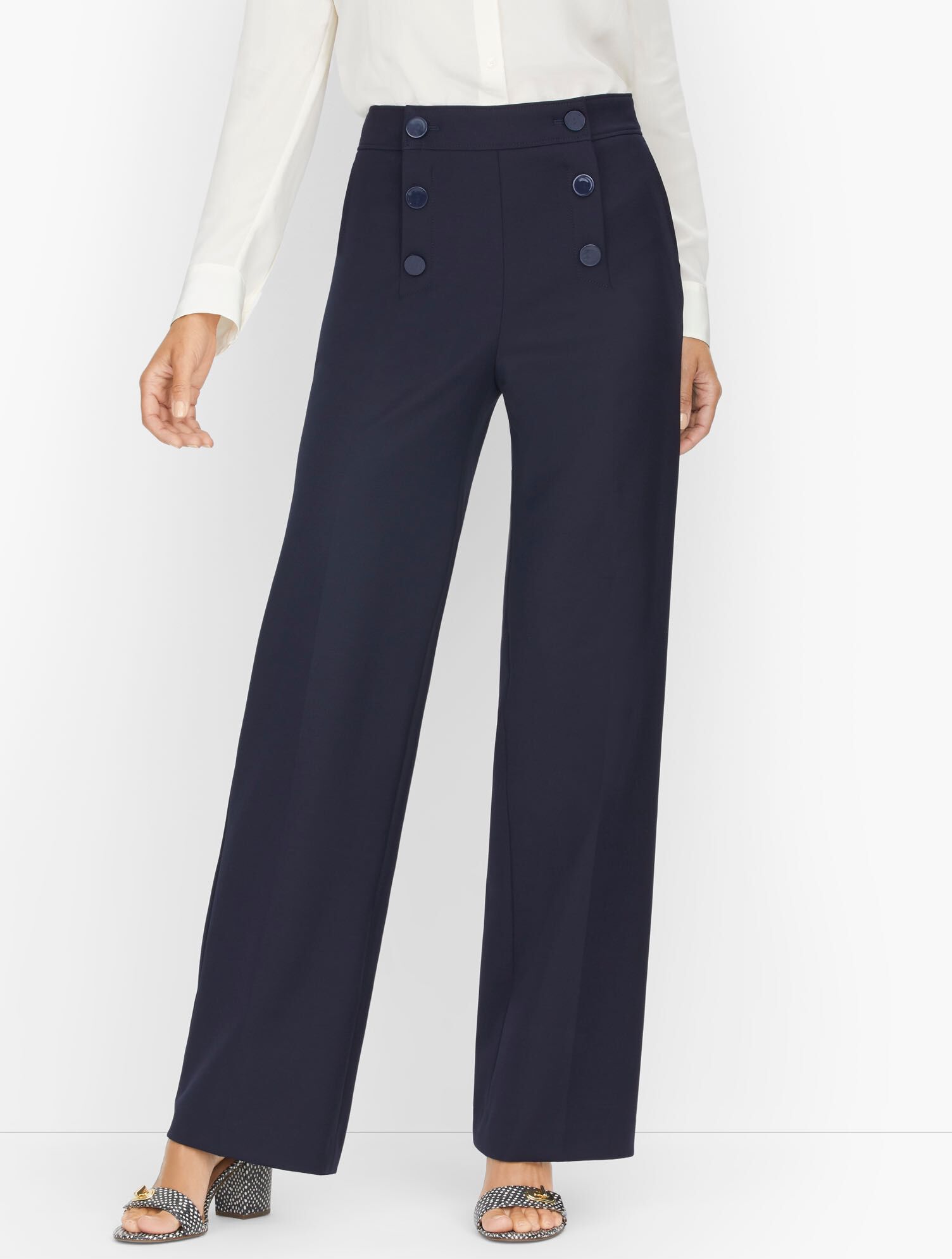 Wide Leg Sailor Pants