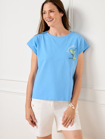 Dolman Crewneck Tee - Limoncello
