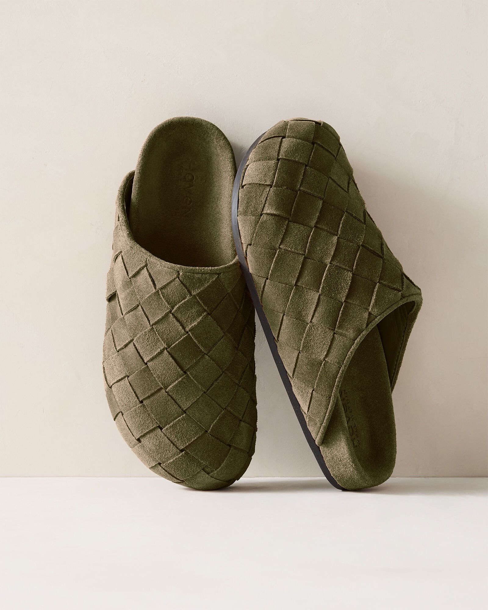 Woven Suede Clogs