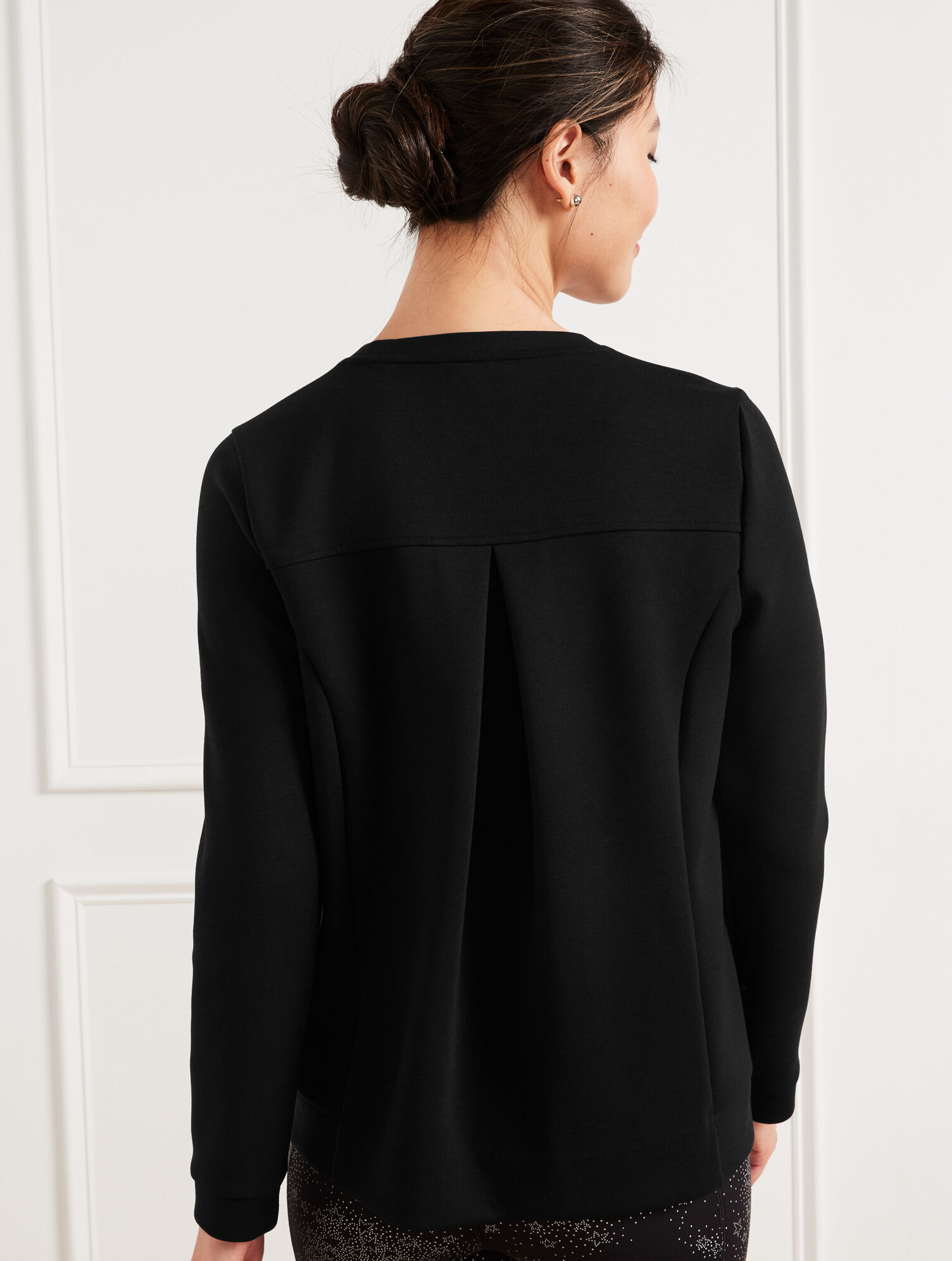 Pleated Back Modern Pullover | Talbots