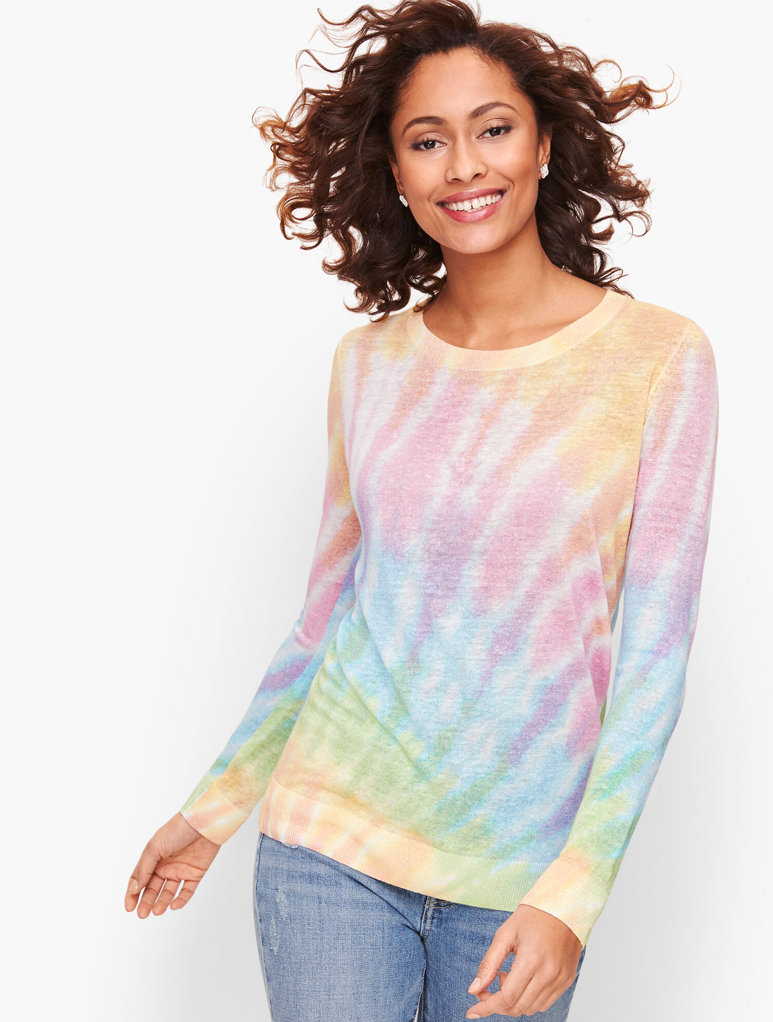 Linen Tie Dye Sweater | Talbots