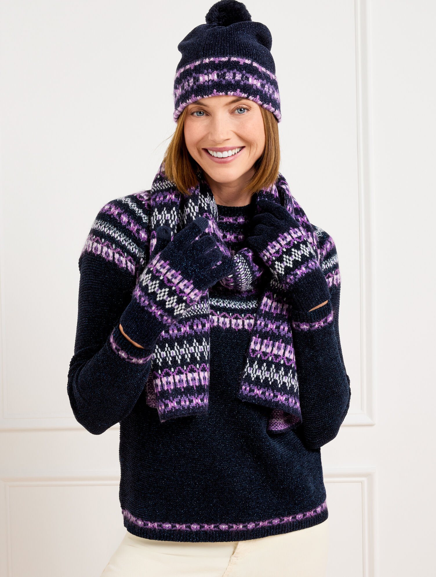 Cheerful Fair Isle Scarf | Talbots